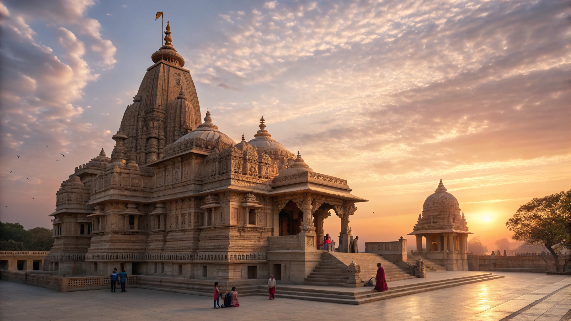 माँ हनुमंता धाम का भव्य मंदिर परिसर